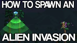 Terraria 1.3 - How To Spawn An Alien Invasion Event! Invasion Probe for Martian Madness screenshot 5