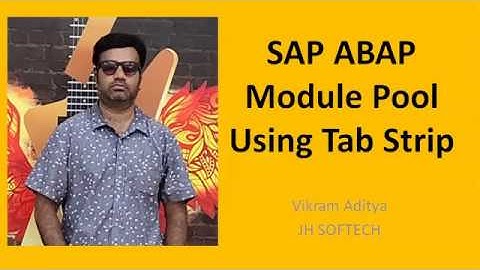 SAP Module Pool Tab Strip Project