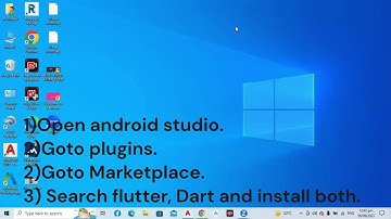 1) Download and install flutter SDK in android studio.