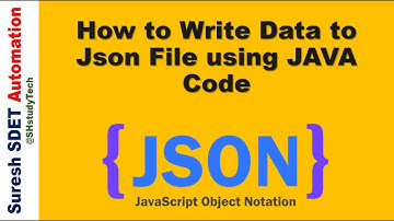 How to Write Data to Json File using JAVA Code
