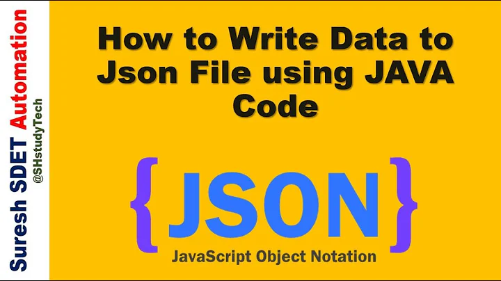 How to Write Data to Json File using JAVA Code