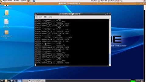 GPS module interfaced with BeagleBoard