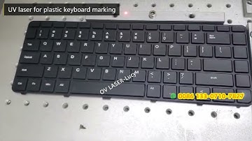 UV keyboard laser printing machine UV laser marking machine for plastic keyboard engraving