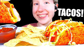 ASMR SPICY TACOS MUKBANG EATING SOUNDS thumbnail