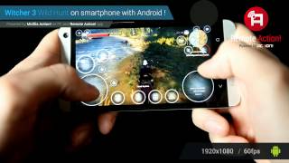 Playing Witcher 3 Wild Hunt on Android smartphone with Mirillis Remote Action! app screenshot 5
