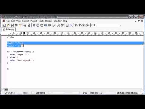 Beginner PHP Tutorial   24   Triple Equals flv