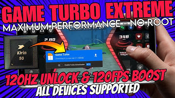 Game turbo for all devices | Unlock 120 FPS | Max Performance & Lag Fix