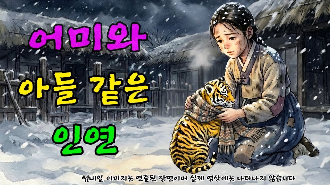 굶주린 호랑이를 살려준 여인에게 찾아온 기적 같은 보은의 전설 ㅣ옛날이야기 ㅣ민담 ㅣ오디오북ㅣ전설ㅣ설화 ㅣ야담