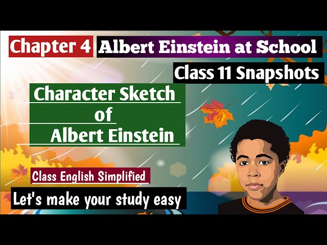 Class  11th  Character Sketch of Albert Einstein  Snapshots   YouTube