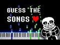 Guess Undertale Music on Piano! (50 Songs)