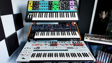 Moog Matriarch, Super Gemini & OB-6 - cinematic synth performance