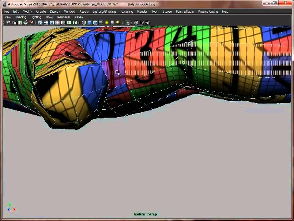 Maya tutorial: Create a low poly game character, Part 6 - YouTube