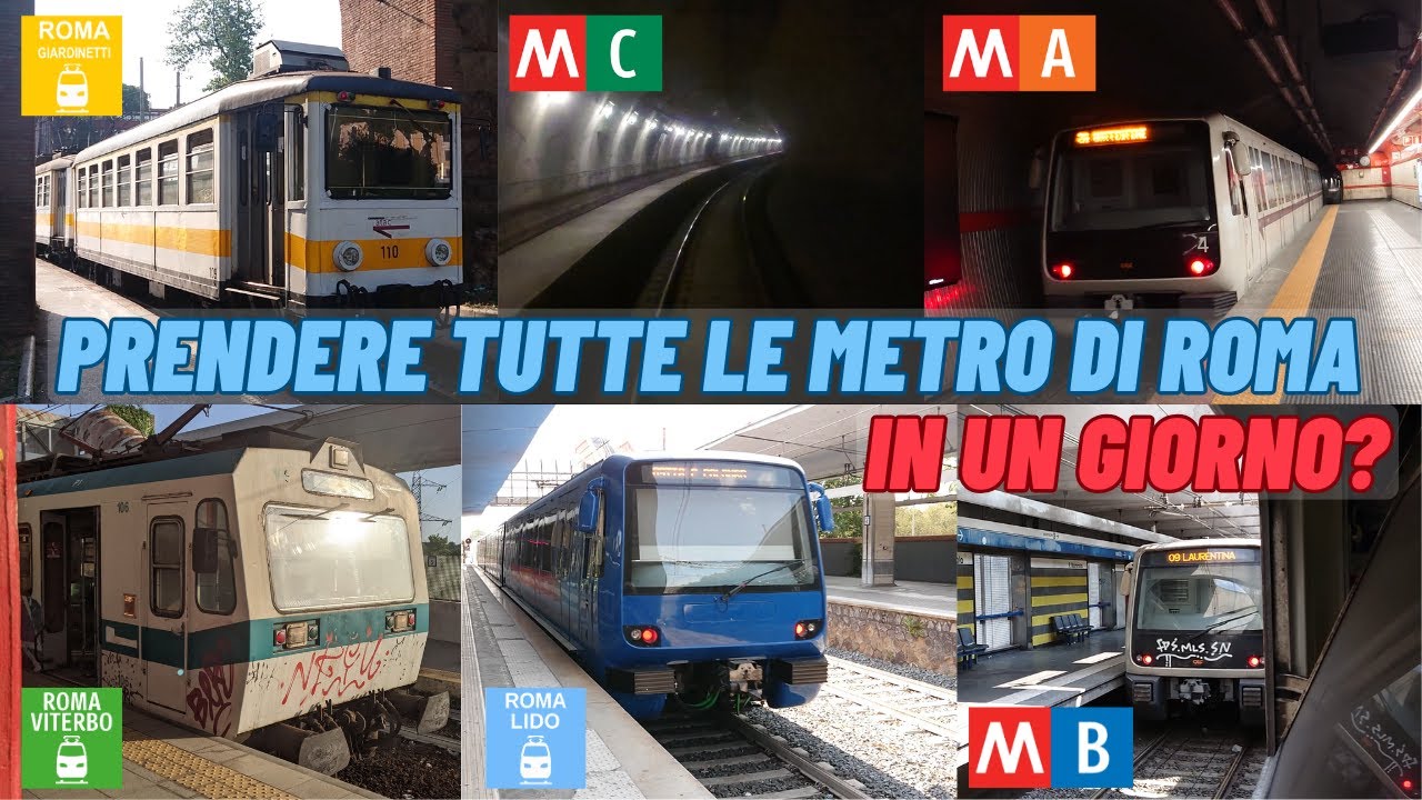 Un giro su tutte le metro e ferrovie romane insieme a @NickVideoBlog!