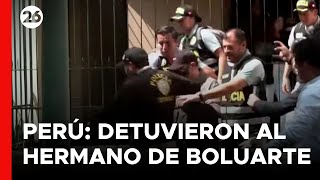 PERÚ | Detuvieron al hermano de Dina Boluarte por organización criminal y tráfico de influencias