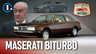 Doveva SALVARE la Maserati e lha quasi fatta FALLIRE: la storia della BITURBO di De Tomaso