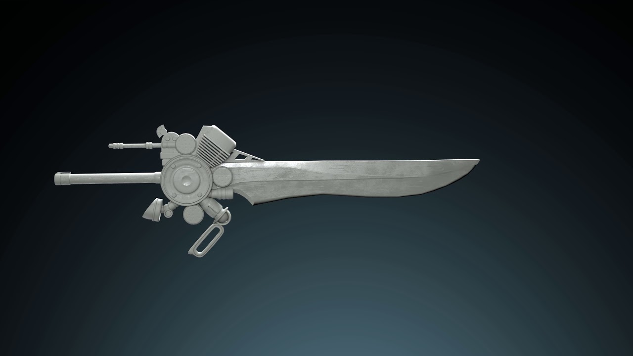 Final fantasy XV Engine blade -3D modeling - YouTube