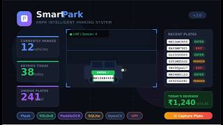 Smart AI Parking System 🚗 | ANPR + YOLOv8 + Flask