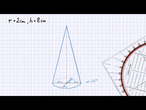 Video: Wie Zeichnet Man Ein Flaches Muster Eines Kegels