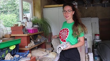 Red Irridescent Ammonite Prep - Fossil Friday