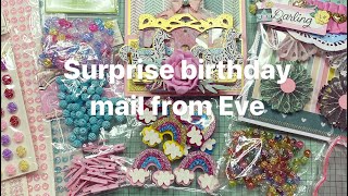 Surprise birthday mail from Eve
You guys! I was so shook to see this box in all its glory in my mailbox y’all! Totally surprised me and I’m so grateful for this amazing friendship! This crafty community has been such a blessing! Have a great day everyone!💕
My IG: https://instagram.com/kaylakrafts830?utm_medium=copy_link
Eve’s IG: https://instagram.com/eveara101?utm_medium=copy_link
Eve’s YT: https://youtu.be/DCGbABfD_uo Surprise birthday mail from Eve