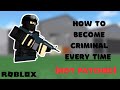 How to Become CRIMINAL Every Time (NOT PATCHED) | ROBLOX PRISON LIFE