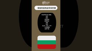 保加利亚电话号码列表 用于社交媒体营销