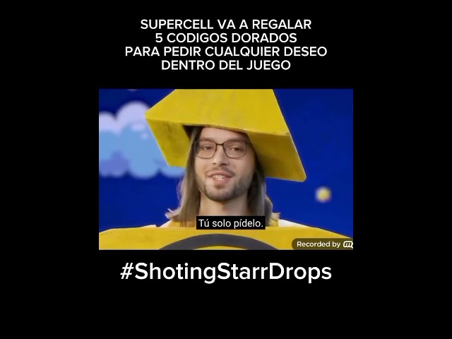 ¡ATENCION! SUPERCELL REGALARA 5 CODIGOS DORADOS PARA CUALQUIER DESEO EN EL JUEGO #ShootingStarrDrops class=