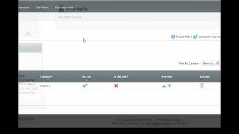 Website Dublin - Remove Products in CMSMS