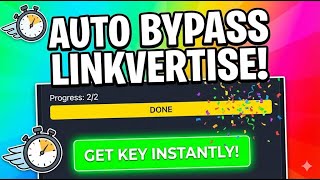 ⚡ INSTANT KEY! Auto Bypass Linkvertise (Speed Hub X Script) - No Ads!
