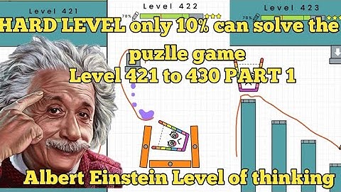 The Legendary Game Happy Glass |Albert Einstein Level of thinking to pass every levels (LVL 421-430)