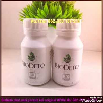 BioDeto obat anti parasit Asli original BPOM: 082-333-131-578