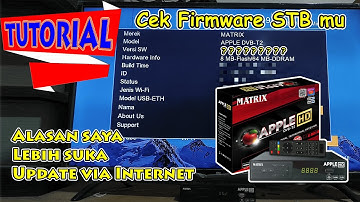 Cara Update Software STB Matrix DVB T2 Apple HD Merah via Internet
