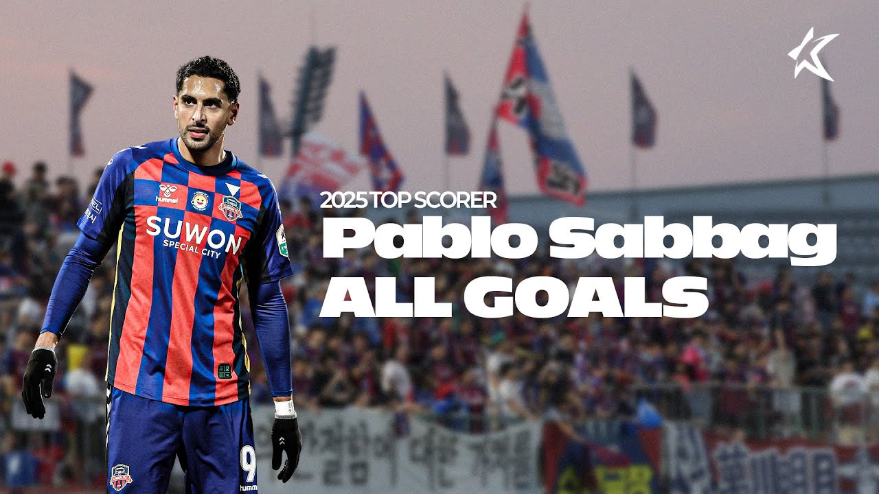 2025 K LEAGUE TOP SCORER Pablo Sabbag's 17 Goals for Suwon FC