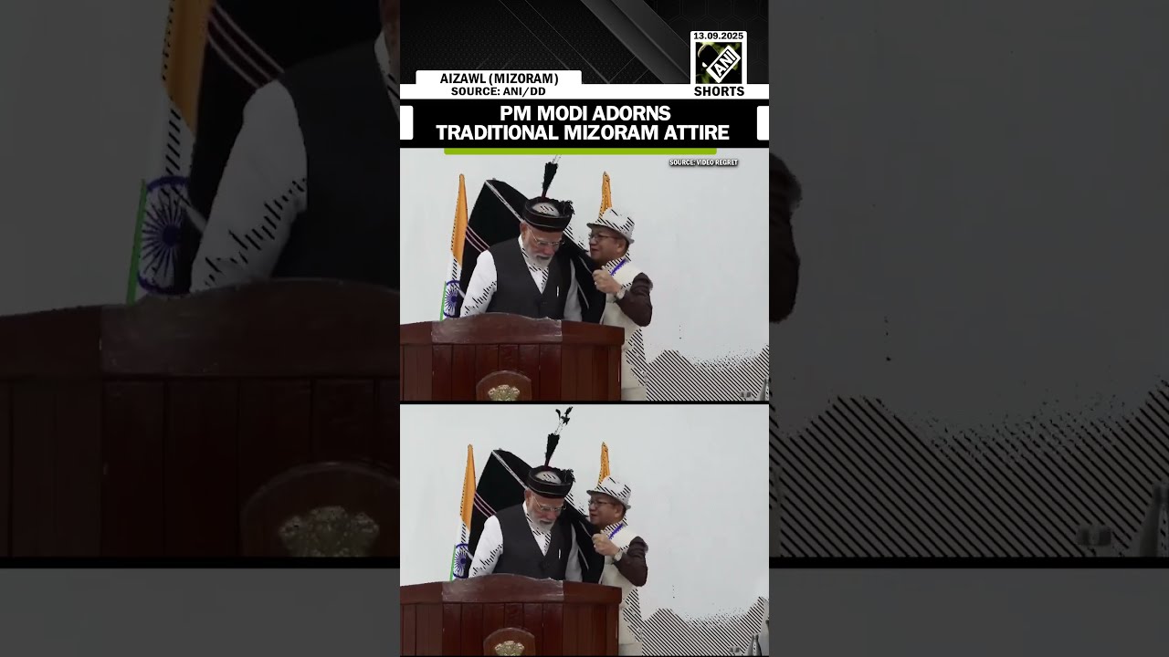 PM Modi In Mizoram Adorns Traditional Attire Impresses Locals