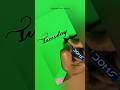 TUESDAY/Calligraphy Art Tutorial #calligraphyforbeginners #artofwriting #artisticscriptwriting
