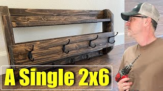 Small Woodworking Project for Beginners Using  Only a 2x6!