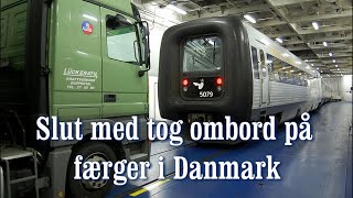 End of rail ferries in Denmark