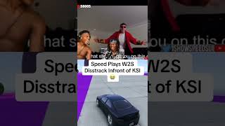 Speed Plays W2S Diss Track Infront of KSI #shorts #youtubeshorts  #speed #ksi