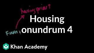 Housing price conundrum (part 4) | Current Economics | Finance & Capital Markets | Khan Academy