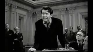 Jimmy Stewart in . Mr. Smith Goes to Washington,. Hollywood's version of a filibuster., From YouTubeVideos
