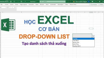 Cách tạo danh sách xổ xuống (drop-down list) trong excel #dropdownlist #excel