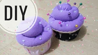 IDE KREATIF DIY - Pinchusion tutorial | Cara membuat bantalan jarum cake lucu | Tuspin | Katun perca