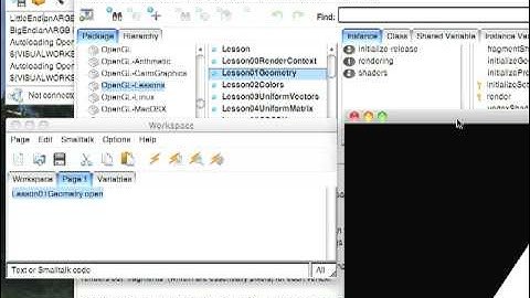 Using OpenGL with Smalltalk