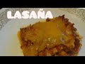 LASAÑA (lasagna) FACIL