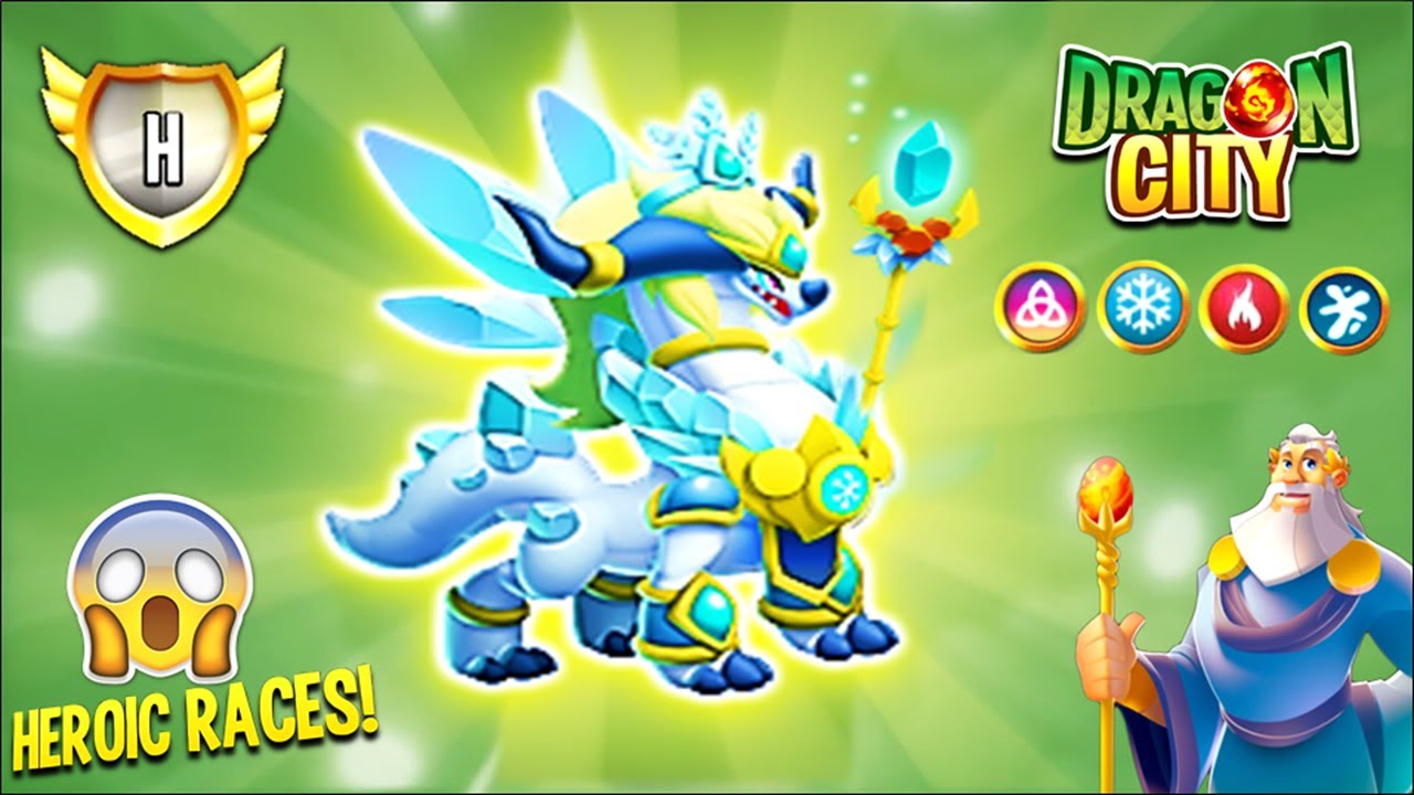 Dragon City - High White Queen Dragon, A brand new Heroic Race [First
