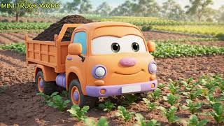 “Mini Truck World 3D | Sunny the Excavator Builds a Farm Garden | Fun Learning Cartoon for Kids” screenshot 5