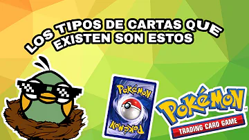 ¿Cuáles son los tipos de cartas Pokémon?