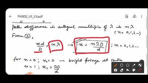 Interference of light: Expression for fringe width part II (L3)