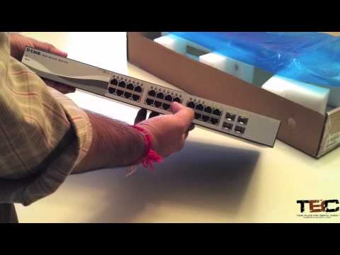 D-Link DGS-1210-24 Gigabit Rackmount Switch Unboxing & Setup