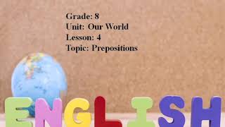 Excel 8. Prepositions
